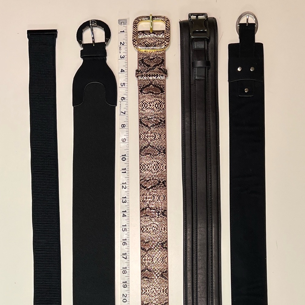 Lot of 5 Wide Belts